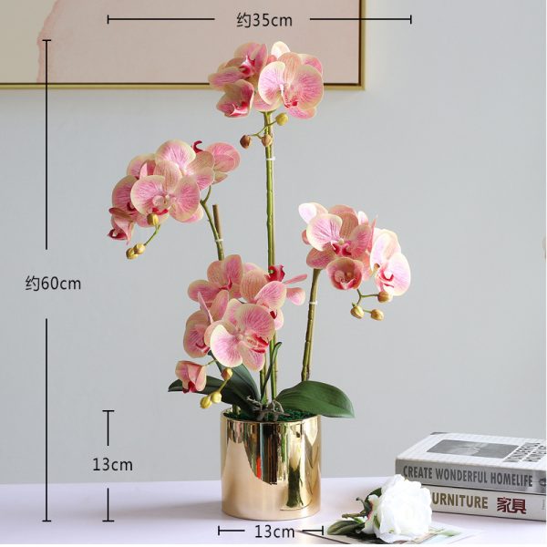 Luxury artificial orchid centerpiece for office