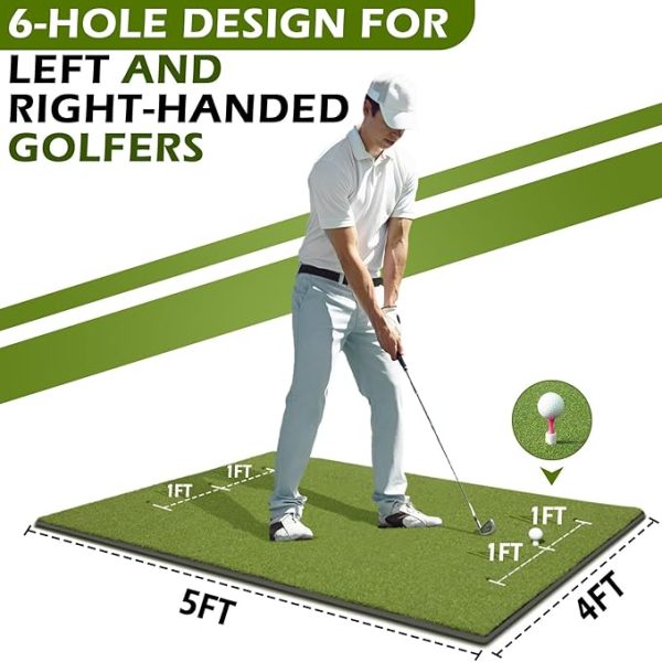 Durable synthetic turf for golf facilities