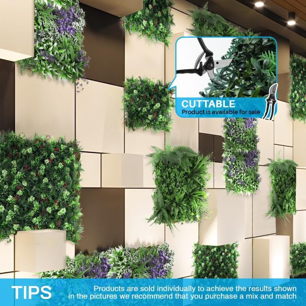 Decorative green wall panel for office lobbies