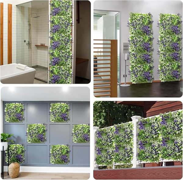 Low-maintenance artificial boxwood mat for events