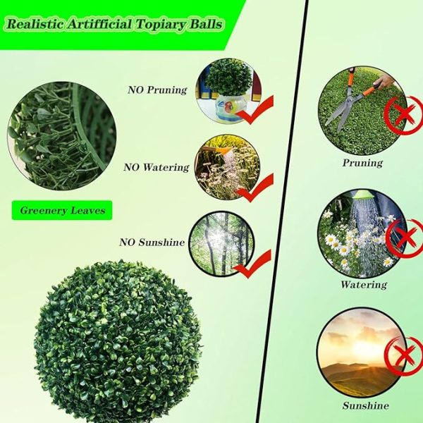 Artificial boxwood ball for landscaping projects