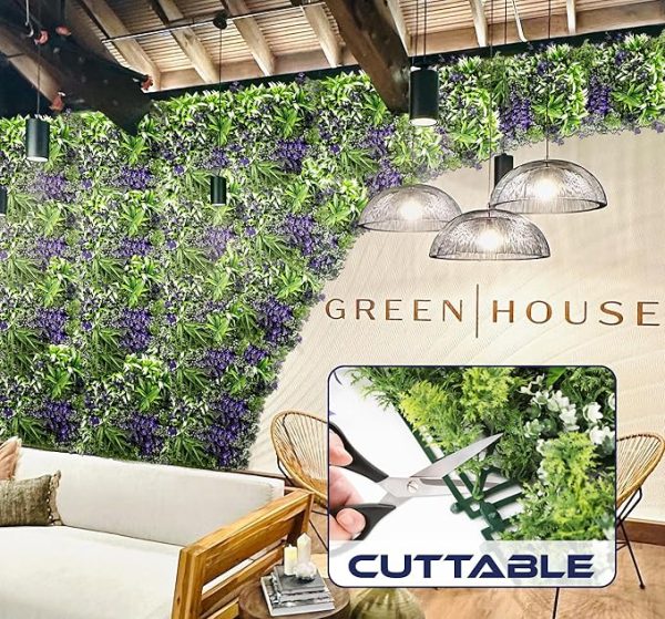 Low-maintenance artificial boxwood mat for events