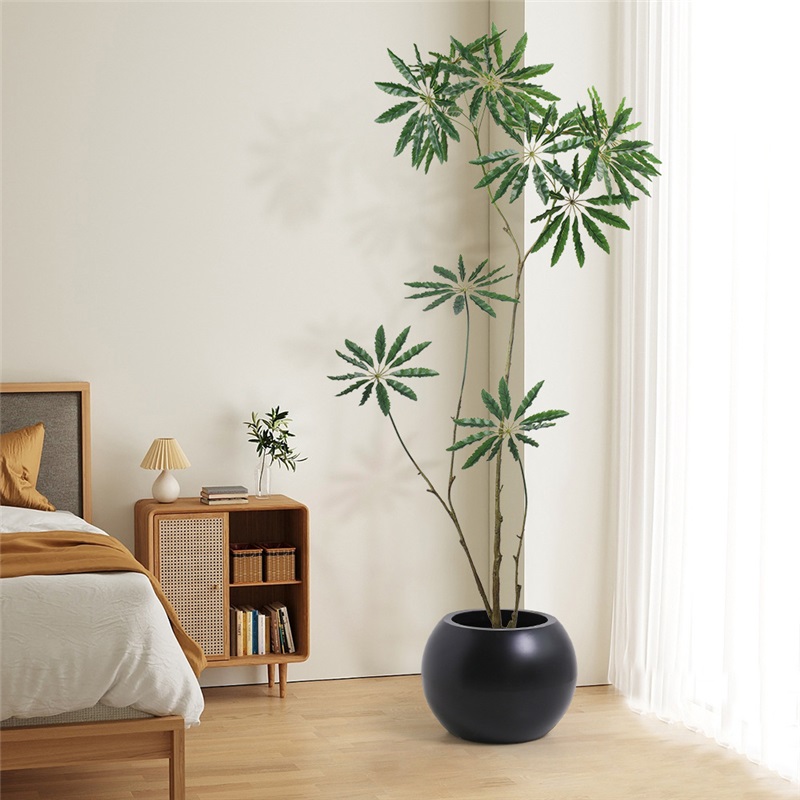 Green-base peacock plant artificial greenery