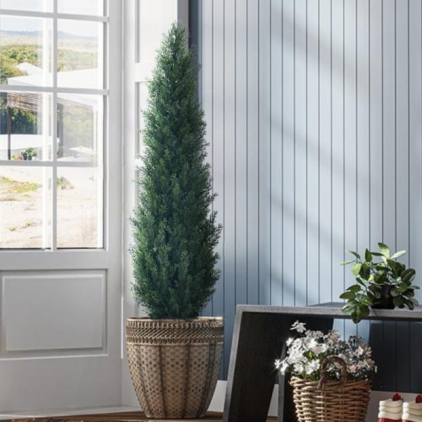 artificial holiday décor plants