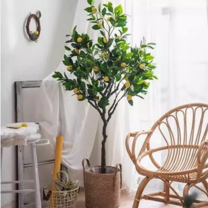 Artificial Lemon Tree Potted Plant