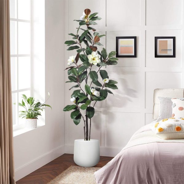Artificial magnolia tree pot